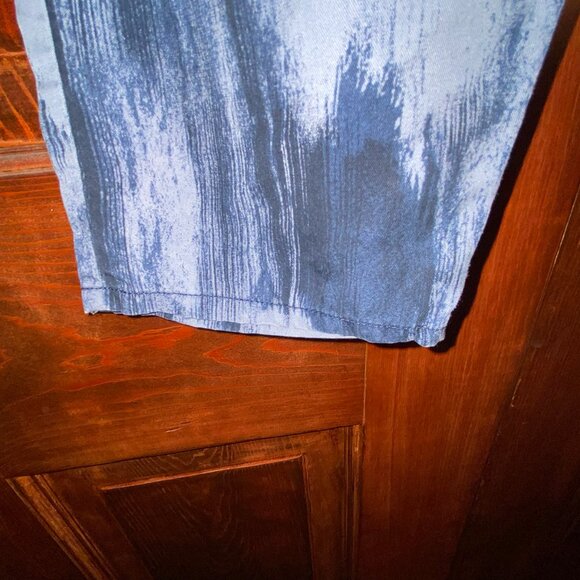 GAP Blue Acid Wash Tie Dye Pants with Elastic / Drawstring Waist, Medium NWOT - Picture 6 of 16